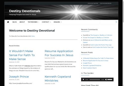 Destiny Devotionals